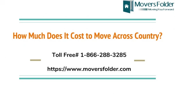 how much does it cost to move across country