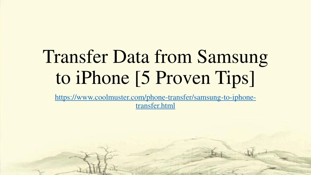 transfer data from samsung to iphone 5 proven tips