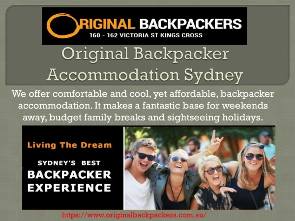 Original Backpacker Accommodation Sydney