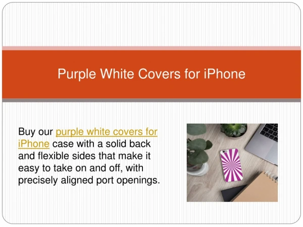 Purple White Covers for iPhone