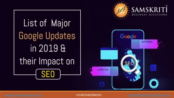 List of Major Google Updates in 2019 and Their Impact on SEO