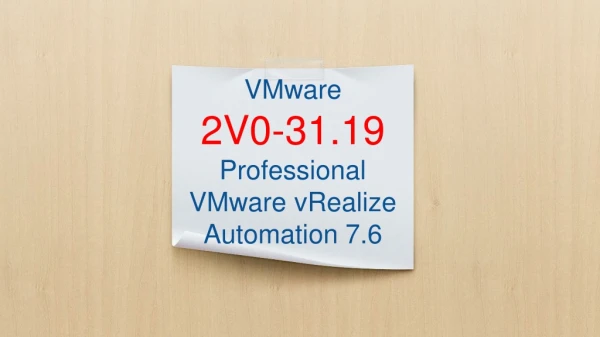 vmware 2v0 31 19 professional vmware vrealize