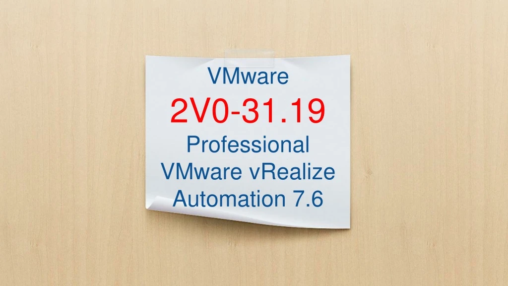 vmware 2v0 31 19 professional vmware vrealize