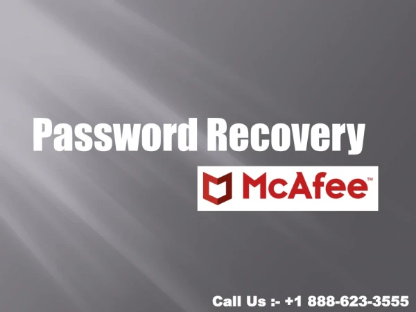 Password Recovery-mcafee.com/activate