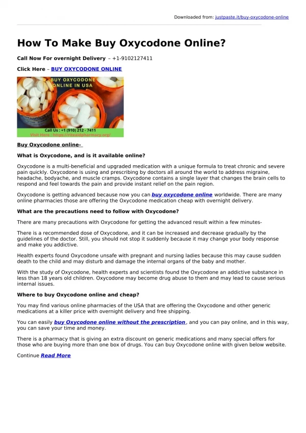 downloaded from justpaste it buy oxycodone online