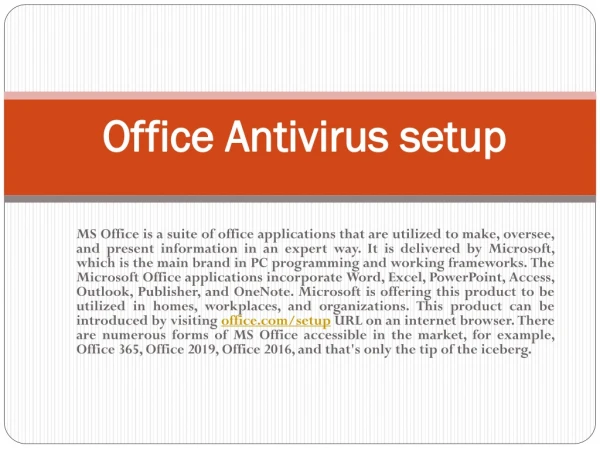 office antivirus setup