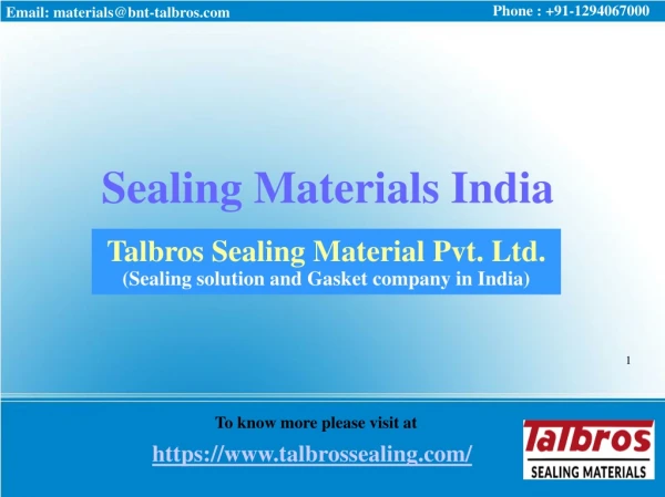 Sealing Materials India