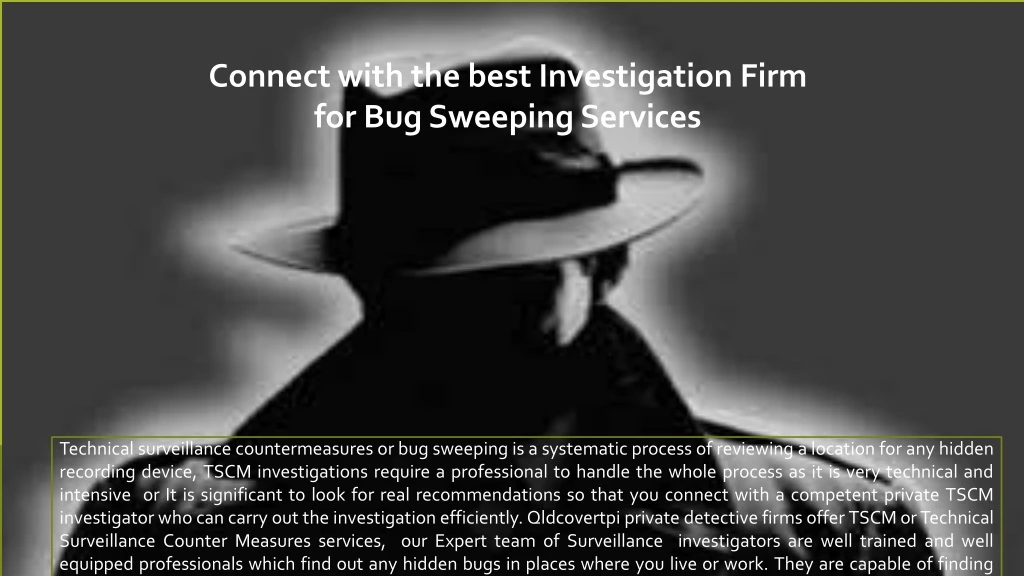 connect with the best investigation firm