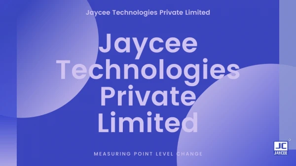 Jaycee Tech - Level Switches, Transmitters & Flow meters for smarter measuring