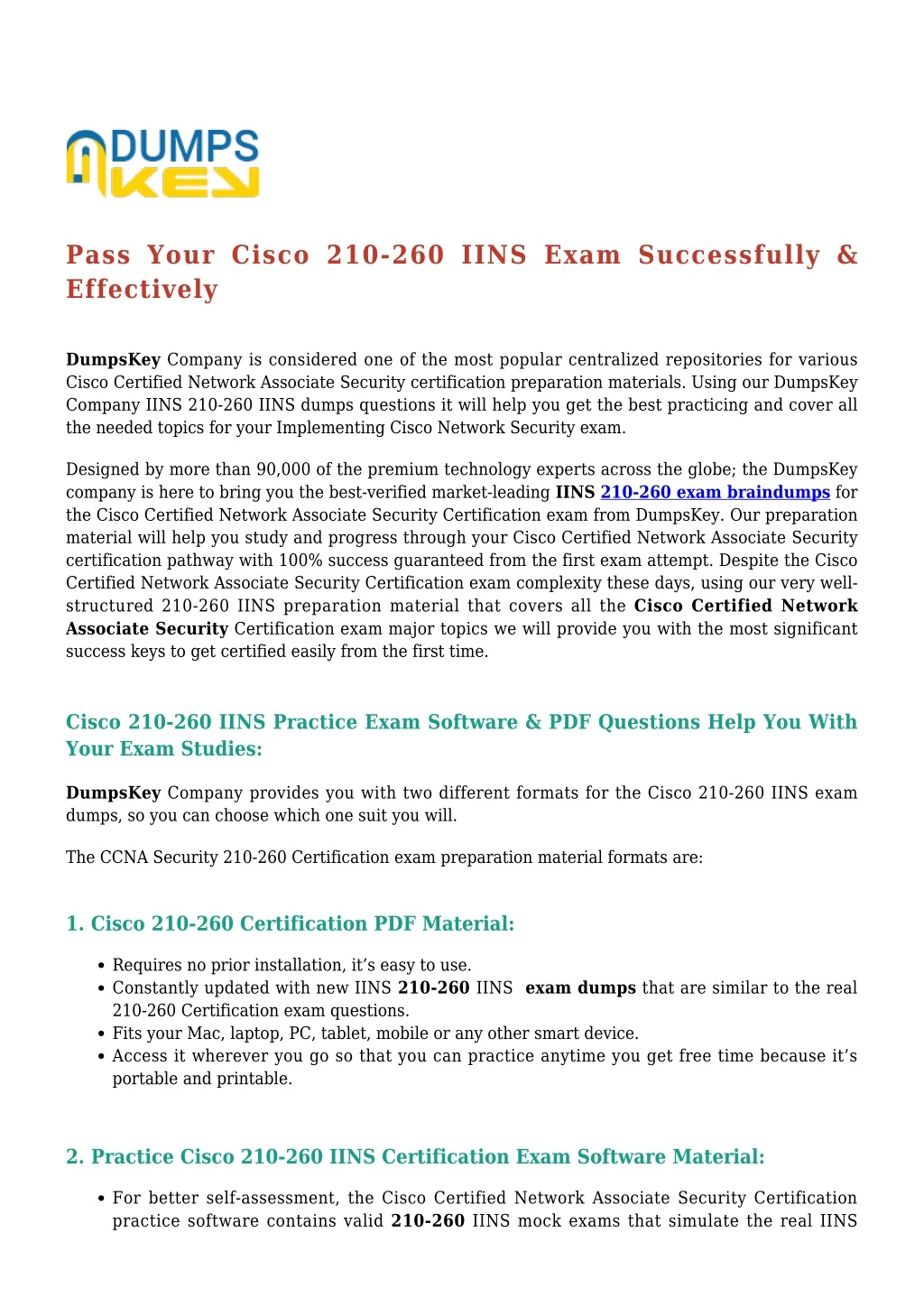 pass your cisco 210 260 iins exam successfully