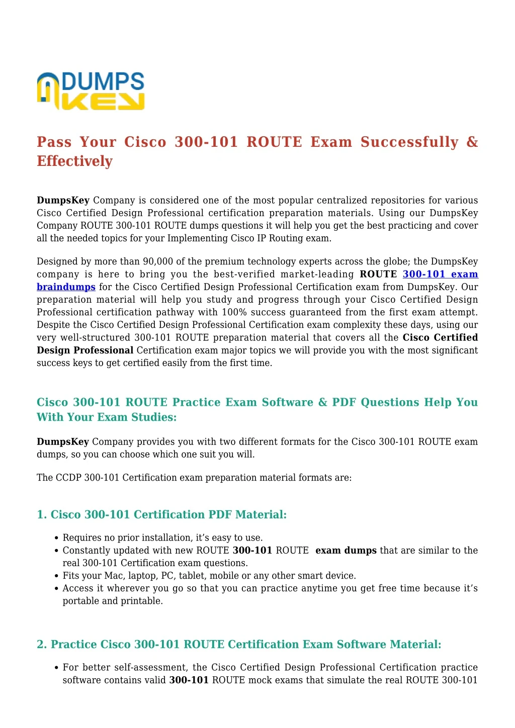 pass your cisco 300 101 route exam successfully