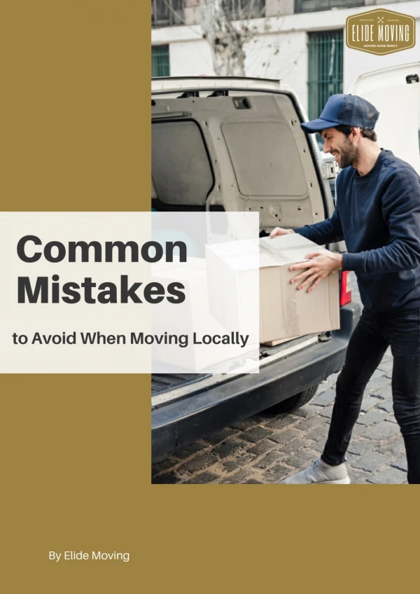 Common Mistakes to Avoid When Moving Locally