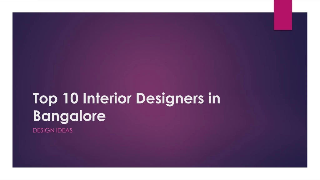 top 10 interior designers in bangalore