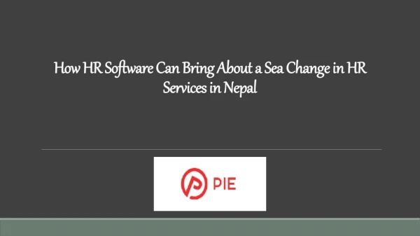 How HR Software Can Bring About a Sea Change in HR Services in Nepal