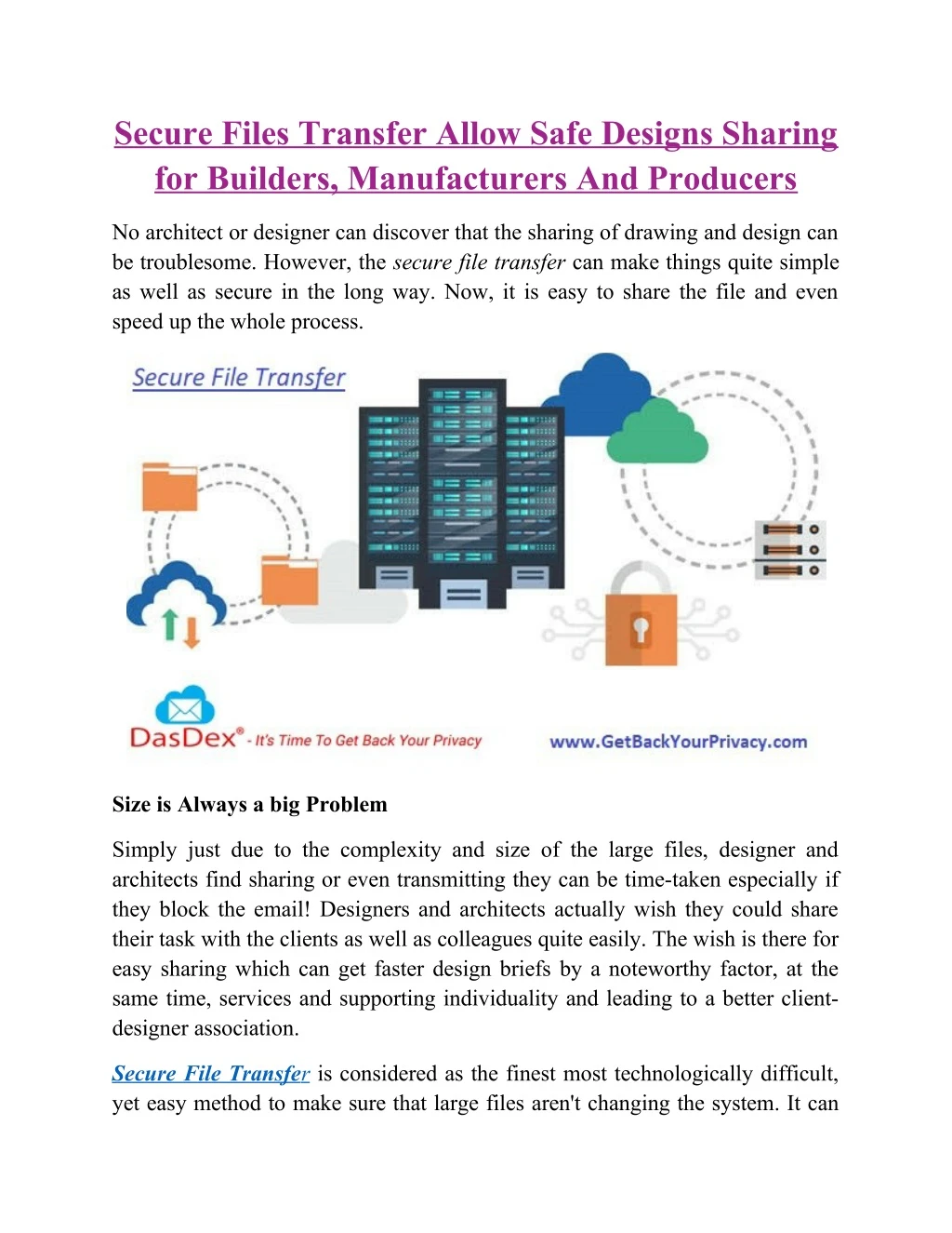 secure files transfer allow safe designs sharing