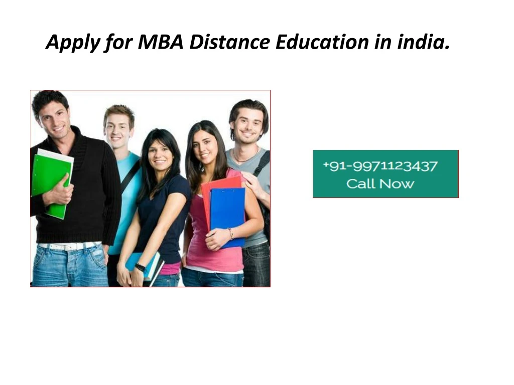 apply for mba distance education in india