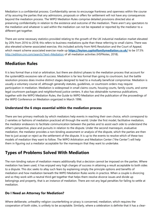 mediation is a confidential process