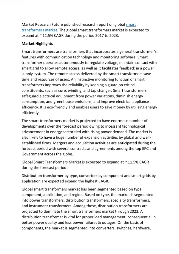 market research future published research report