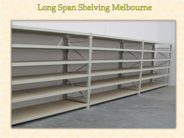 Long Span Shelving Melbourne