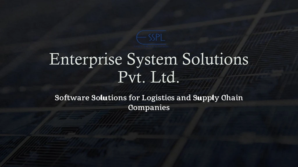 enterprise system solutions pvt ltd