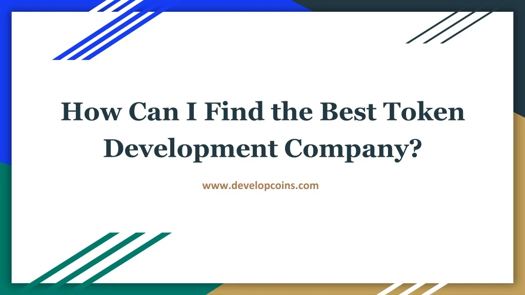 how can i find the best token development company