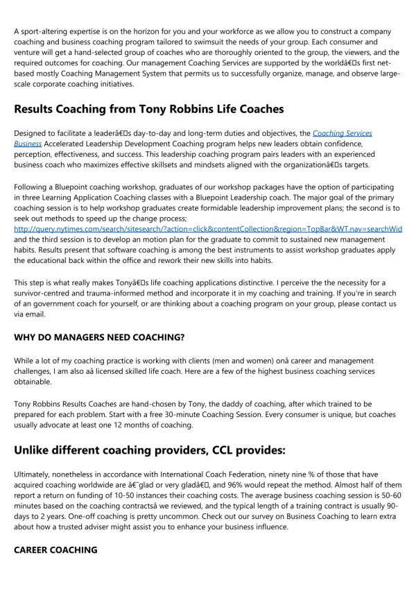 Where Will Oxfordshire Coaching service Be 1 Year From Now?
