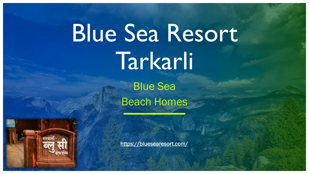 blue sea resort tarkarli