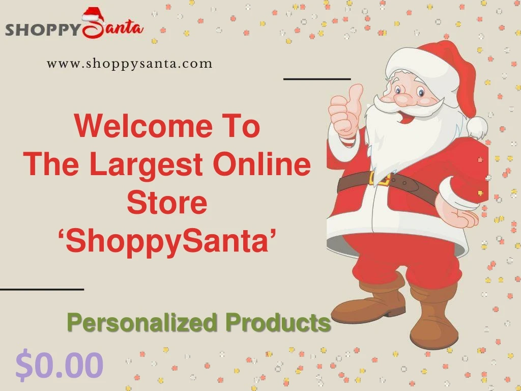 welcome to the largest online store shoppysanta