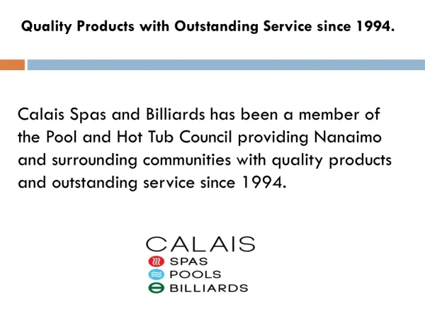 Calais Spas and Billiards Nanaimo