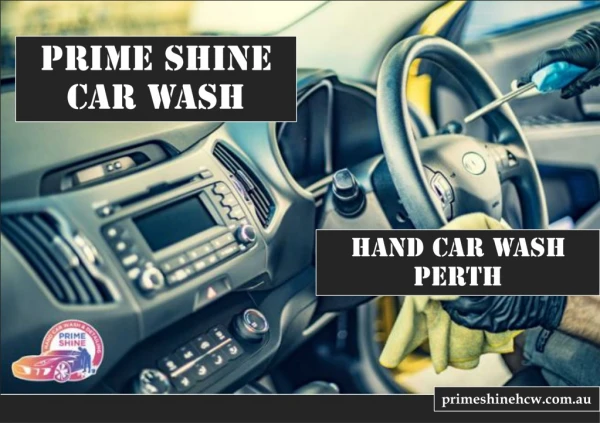 Hand Car Wash Perth