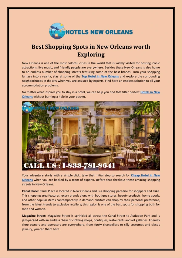 Best Shopping Spots in New Orleans worth Exploring