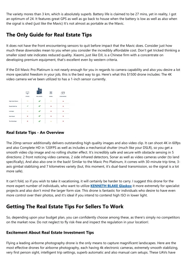 Real Estate Tips - The Facts