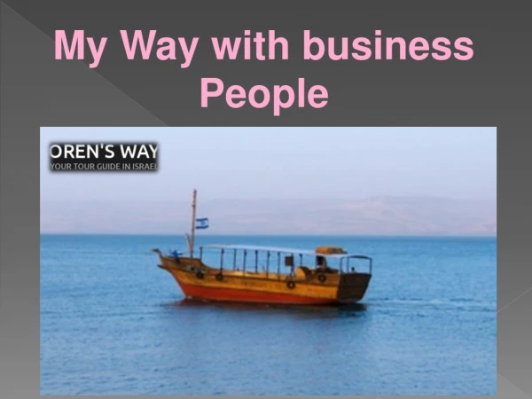 My Way with business People