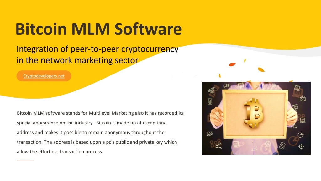 bitcoin mlm software