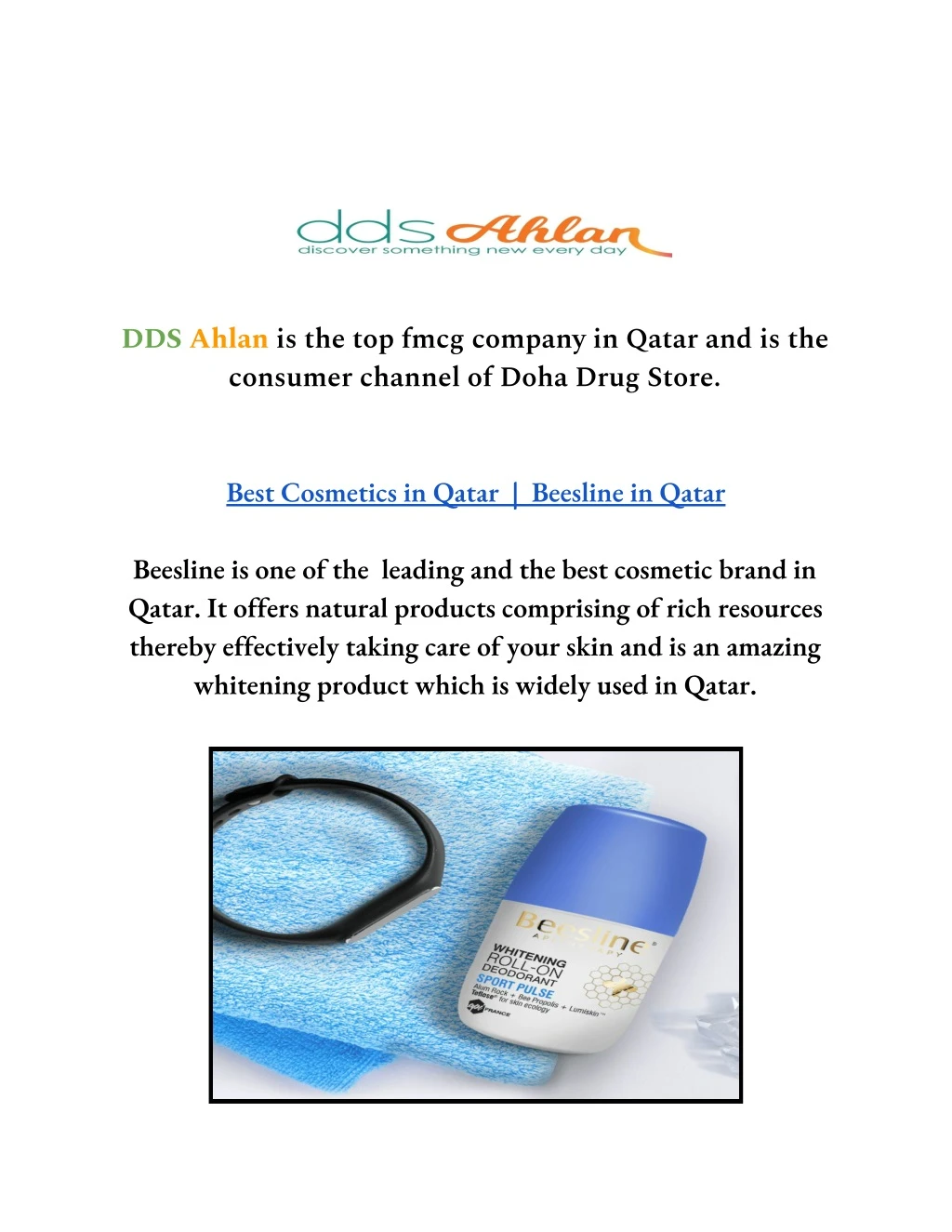 dds ahlan is the top fmcg company in qatar