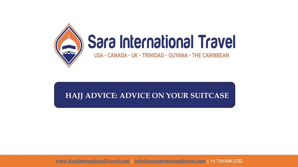 hajj advice advice on your suitcase