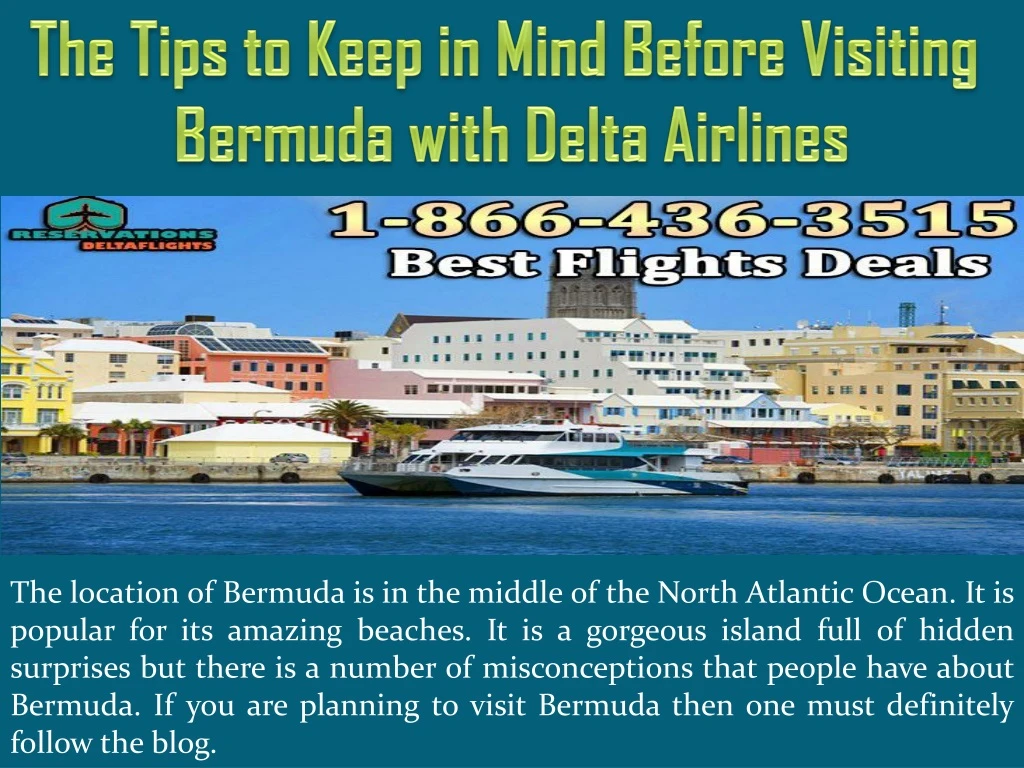 the tips to keep in mind before visiting bermuda