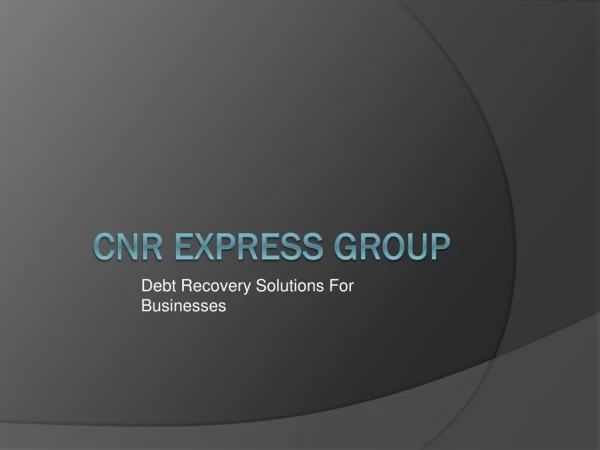 CNR Express Group - Business Growth With Debt Recovery Solutions