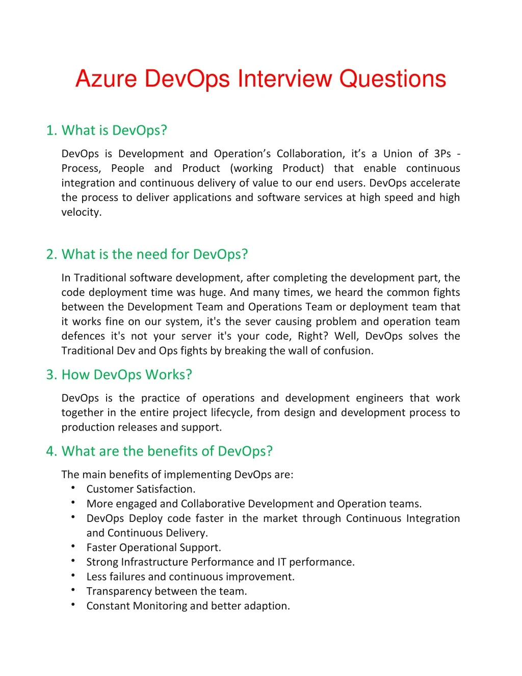 azure devops interview questions