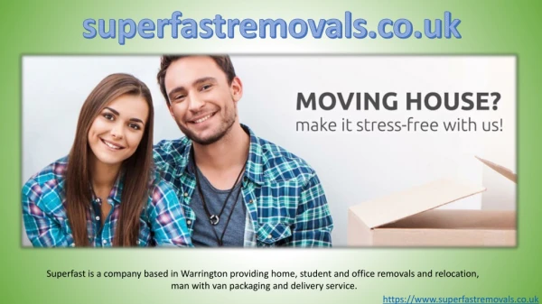 House removals Warrington