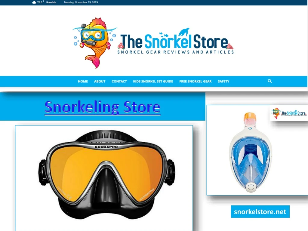 snorkeling store