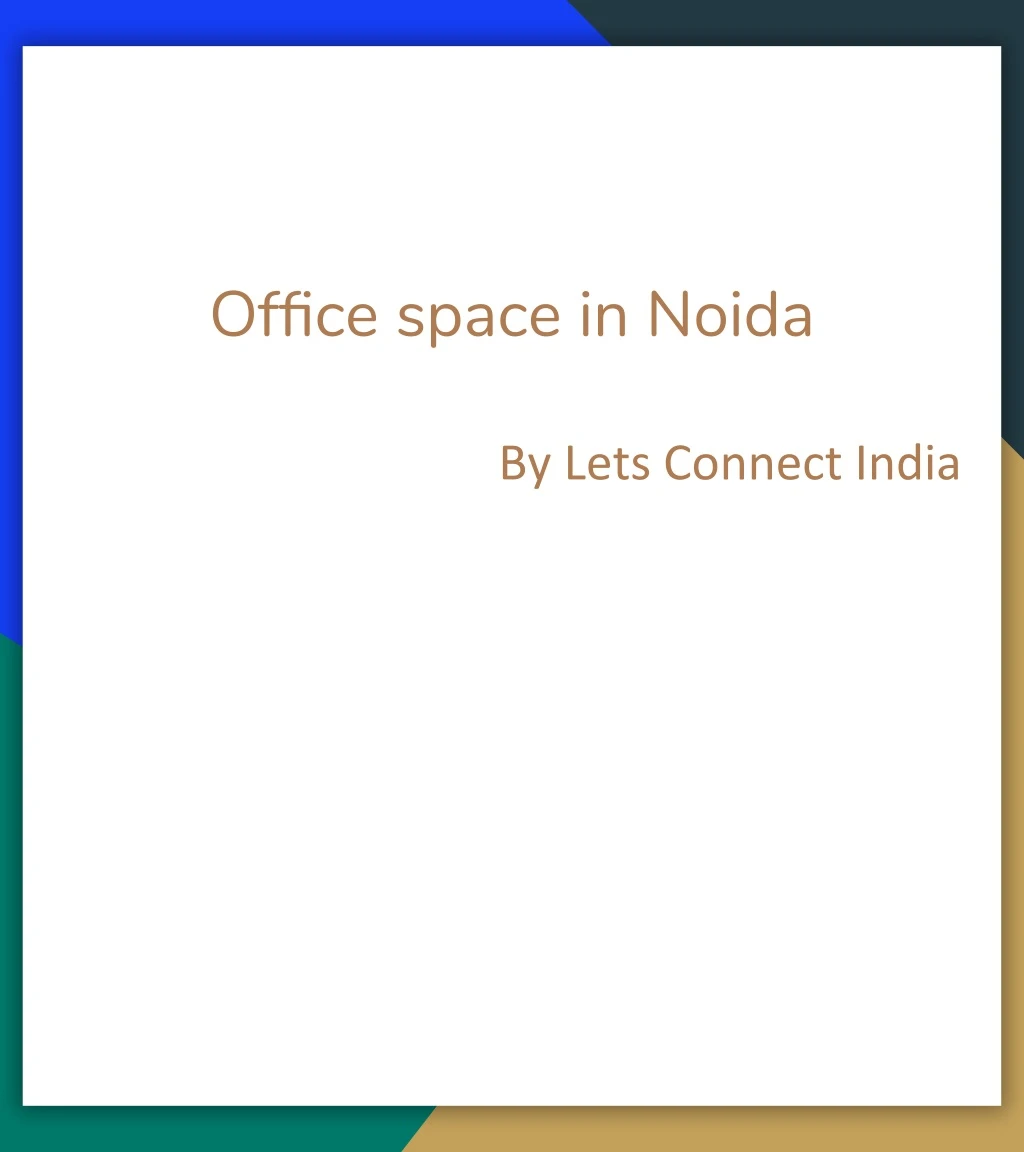 office space in noida