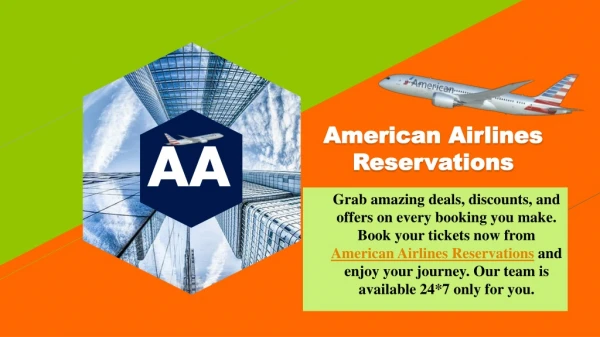 Book American Airlines Reservation Seat for a low price