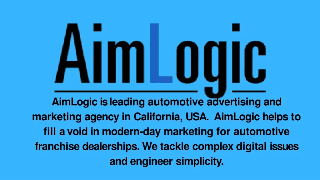 aimlogic is leading automotive advertising