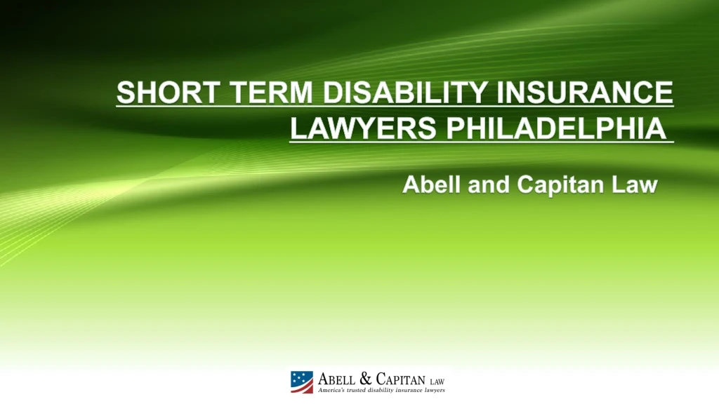 short term disability insurance lawyers philadelphia