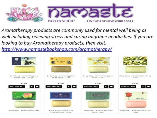 Aromatherapy products