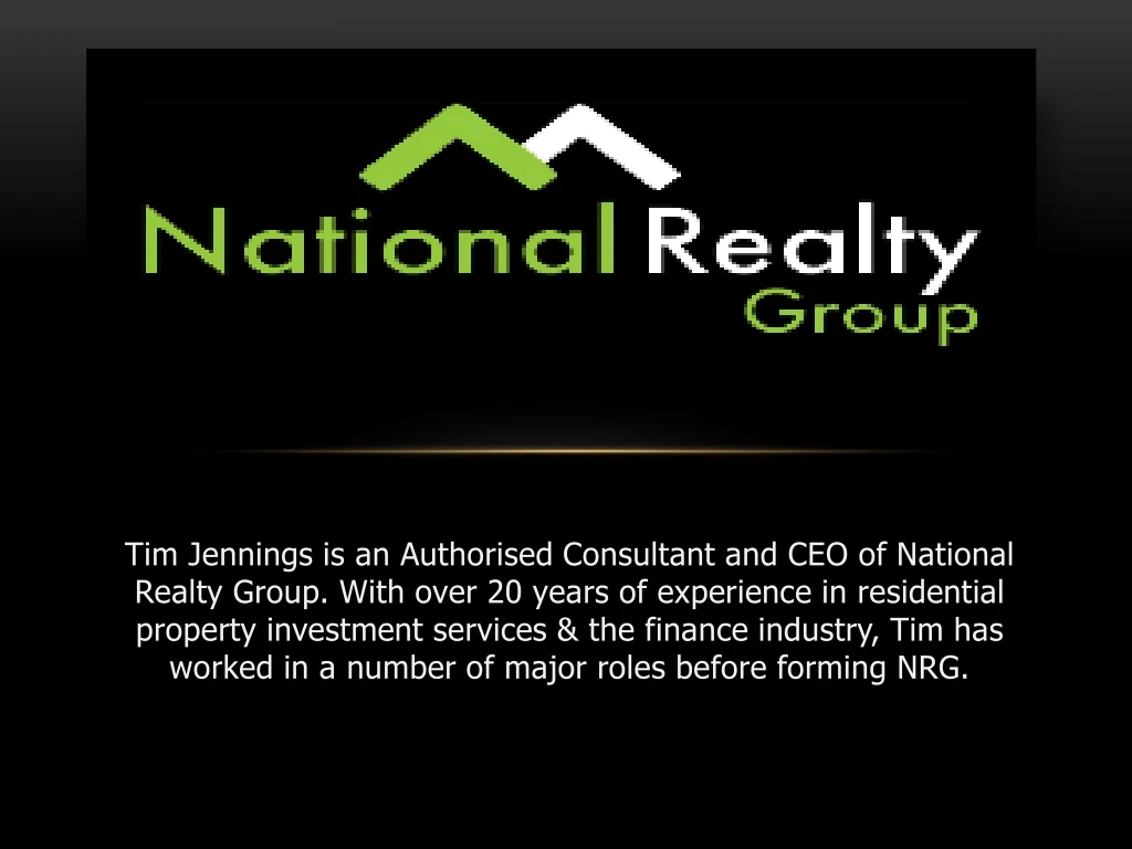 tim jennings is an authorised consultant