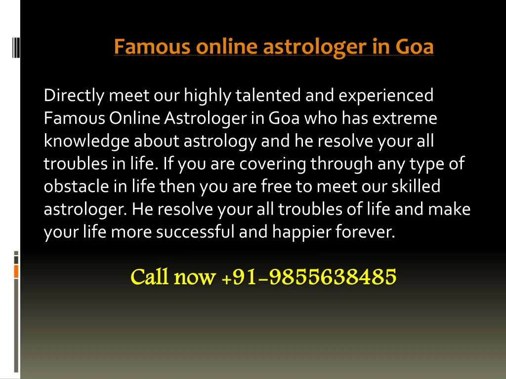 famous online astrologer in g oa