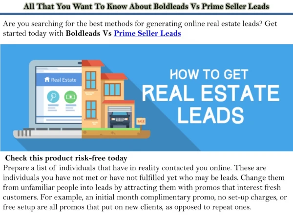 All That You Want To Know About Boldleads Vs Prime Seller Leads