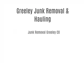 Greeley Junk Removal & Hauling - slide 1